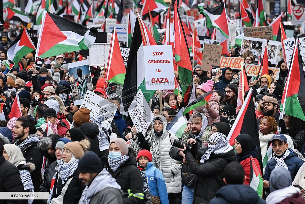 Protest In Support Of Palestine Across Canada