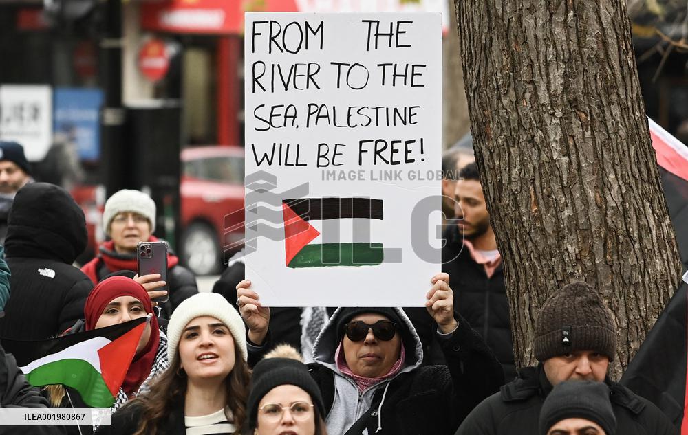 Protest In Support Of Palestine Across Canada