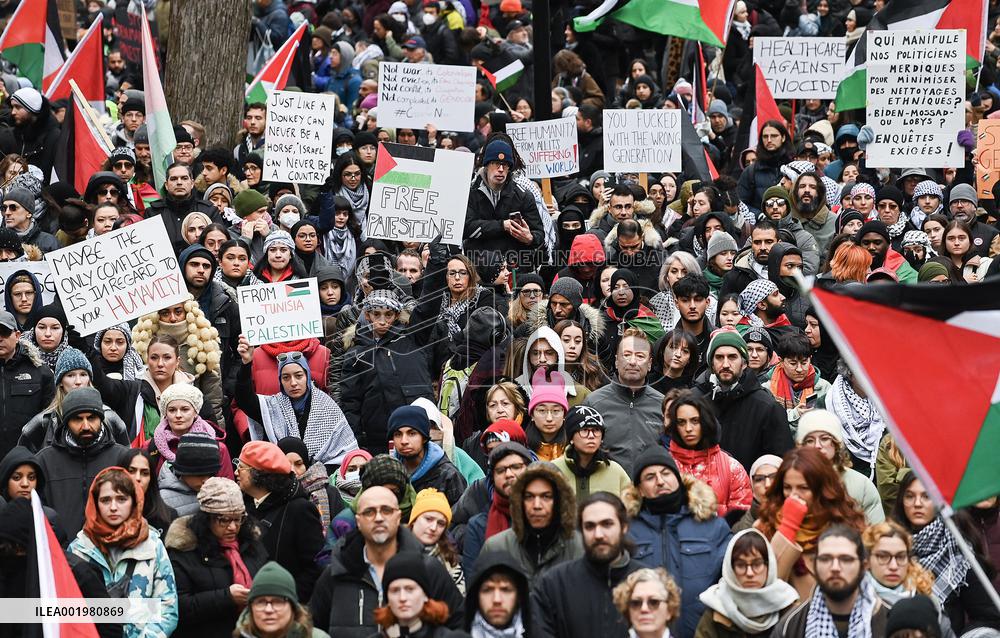 Protest In Support Of Palestine Across Canada