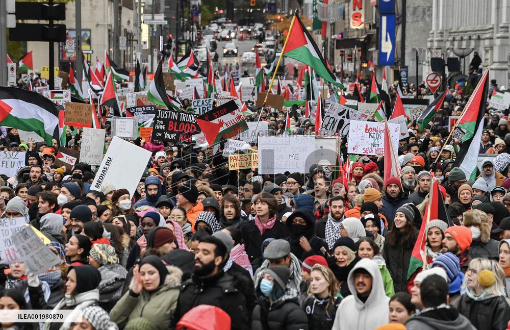 Protest In Support Of Palestine Across Canada