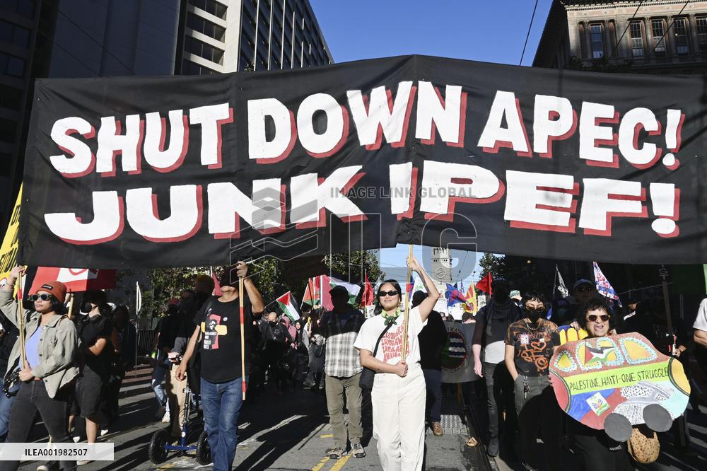 March against APEC in San Francisco