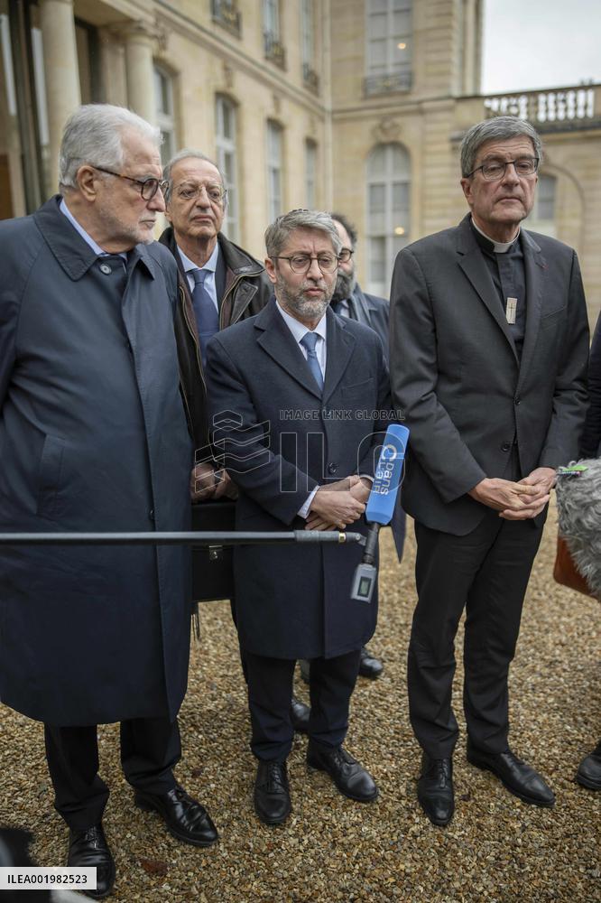 Religious Representatives At The Elysee - Paris