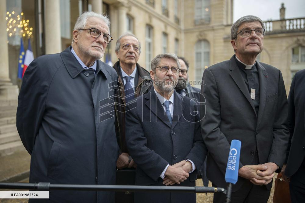 Religious Representatives At The Elysee - Paris
