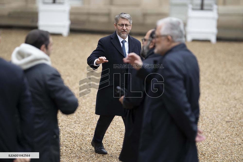 Religious Representatives At The Elysee - Paris