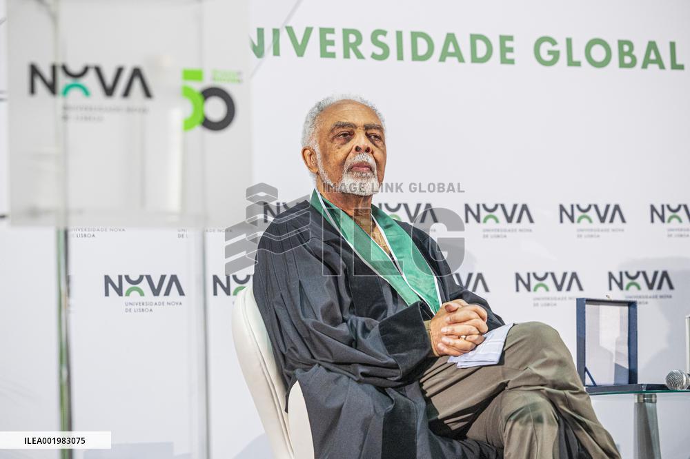 Brazilian musician and composer Gilberto Gil receives the title of doctor 'honoris causa'