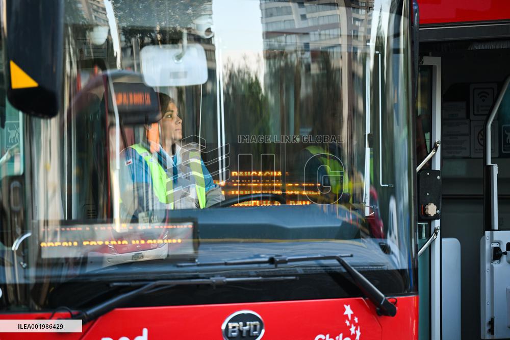 CHILE-SANTIAGO-CHINA-ELECTRIC BUS-PAN AMERICAN GAMES 2023