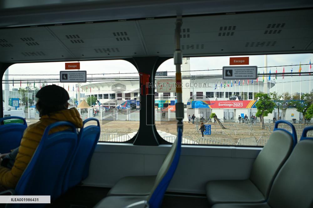 CHILE-SANTIAGO-CHINA-ELECTRIC BUS-PAN AMERICAN GAMES 2023
