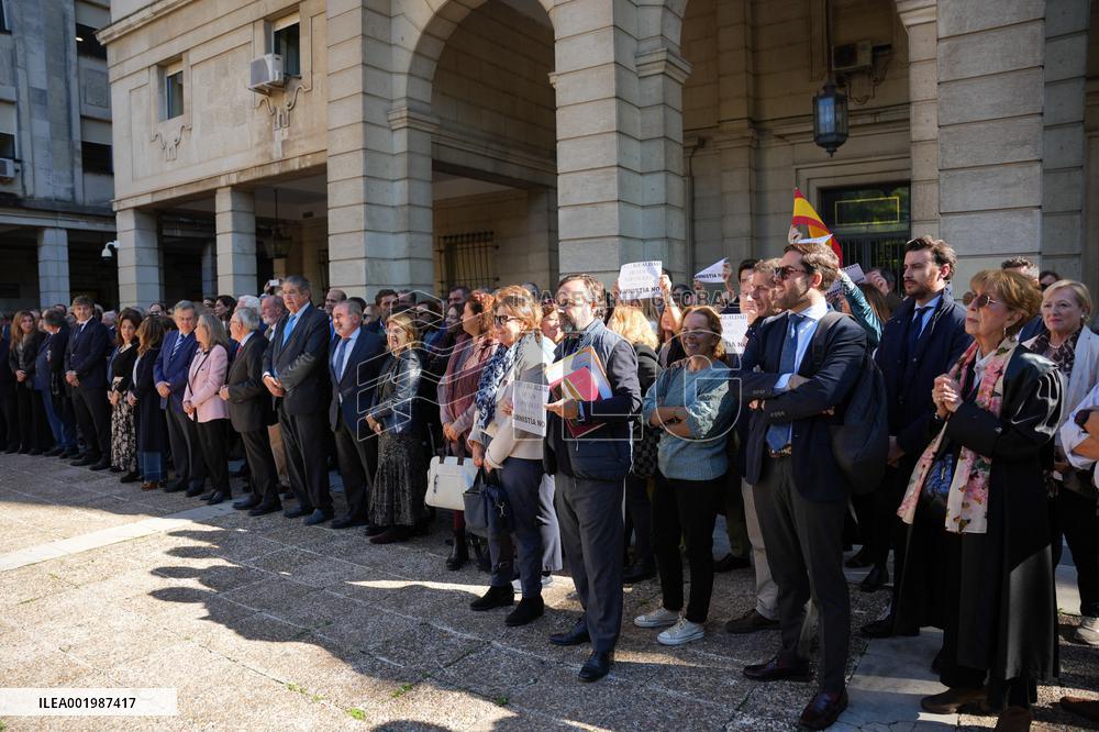 Judges And Magistrates Rally Against The Amnesty Law - Seville
