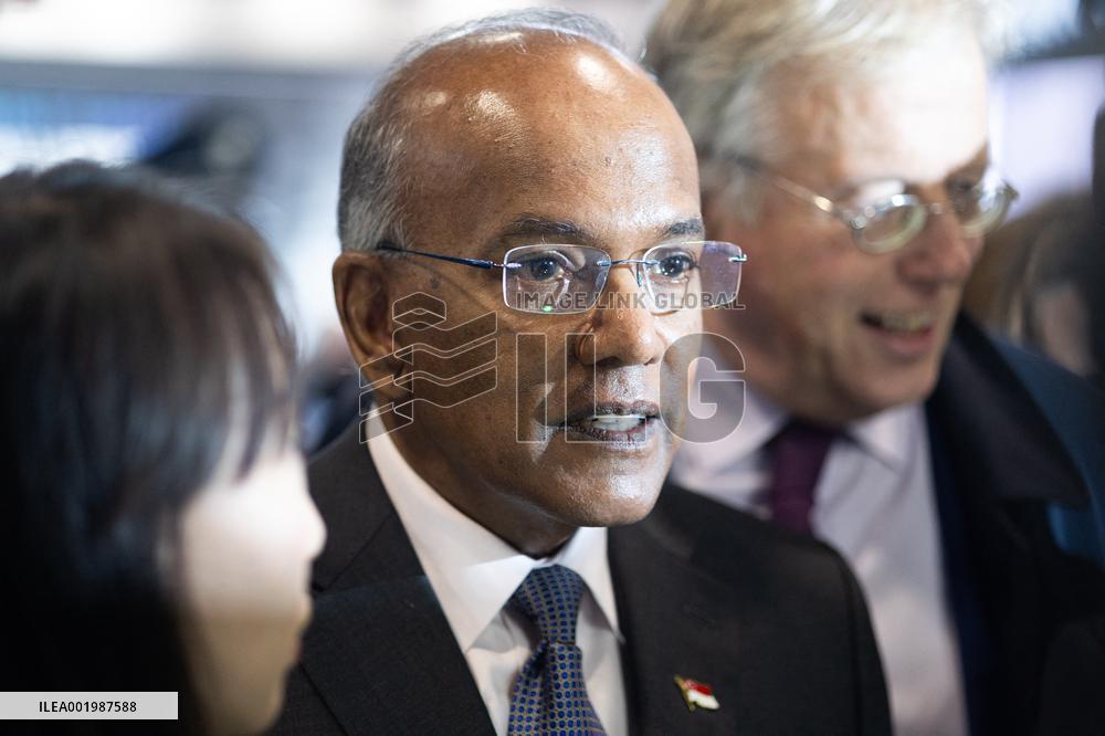 Gerald Darmanin visits Milipol - Paris