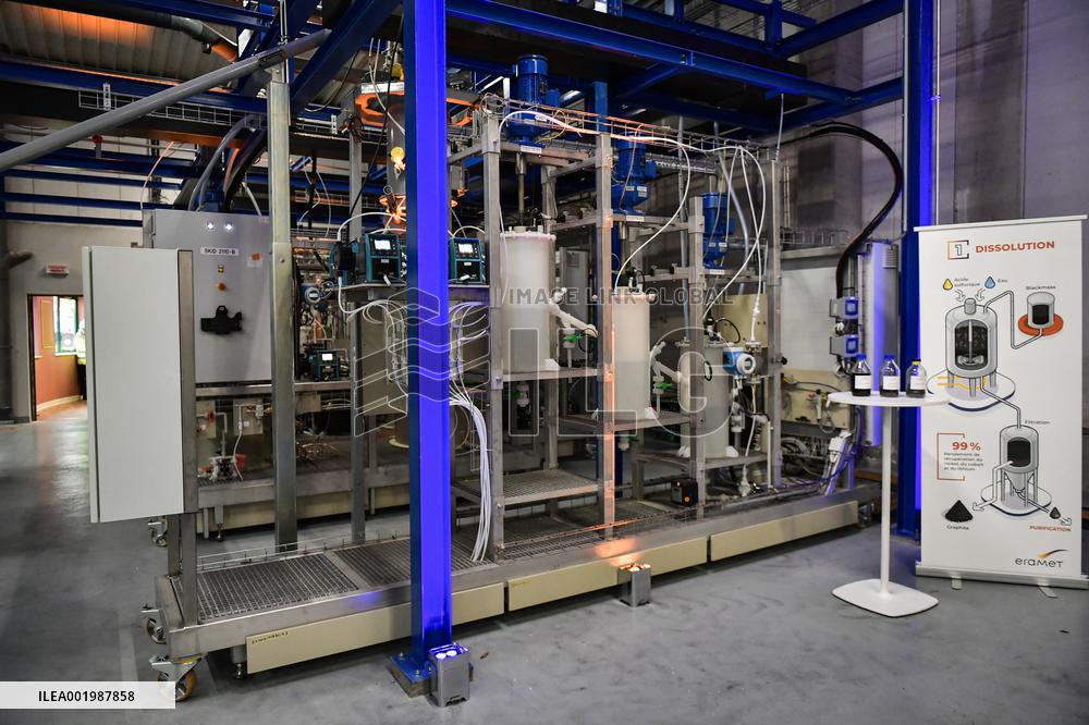 Inauguration Of Eramet Group Battery Recycling Plant - Trappes