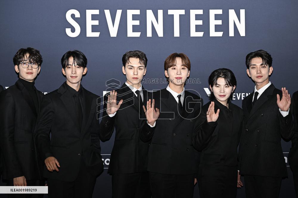 K-Pop Boy Band Seventeen At The UNESCO - Paris