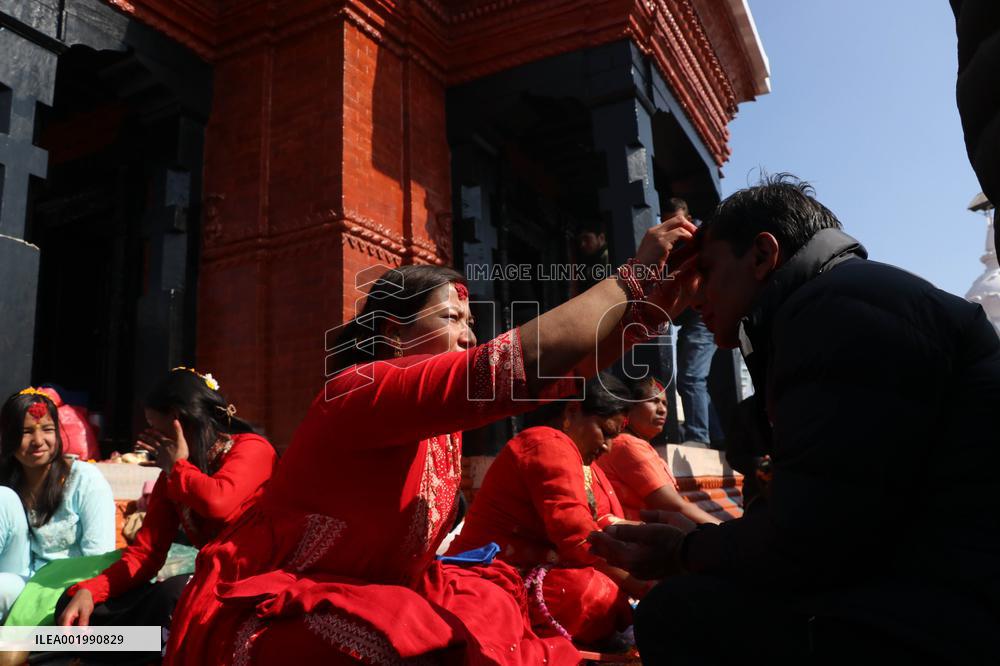 NEPAL-KATHMANDU-TIHAR FESTIVAL-BHAI TIKA