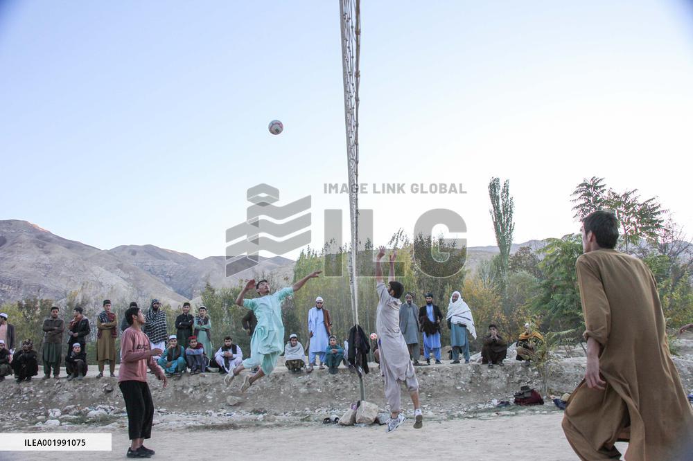 (SP)AFGHANISTAN-SAMANGAN-VOLLEYBALL