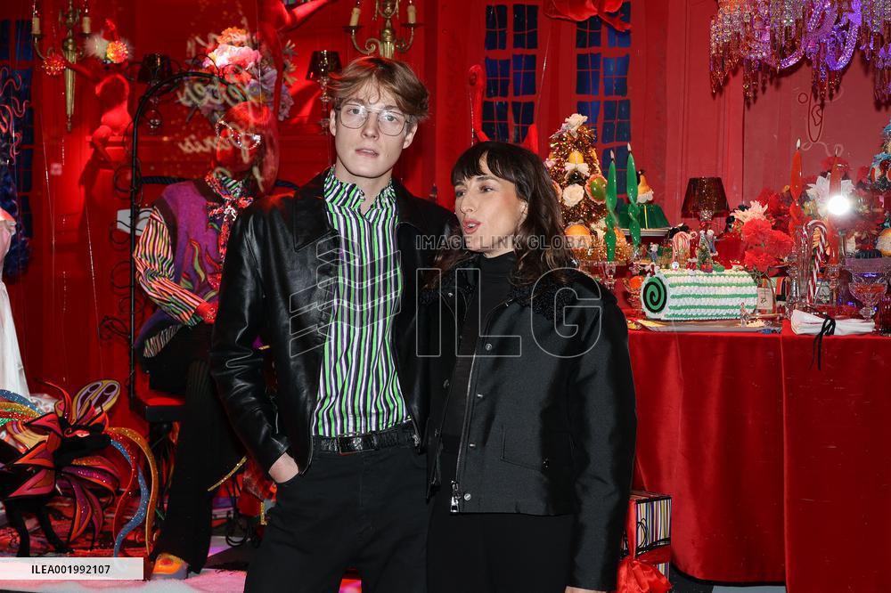 Galeries Lafayette Christmas decorations inauguration