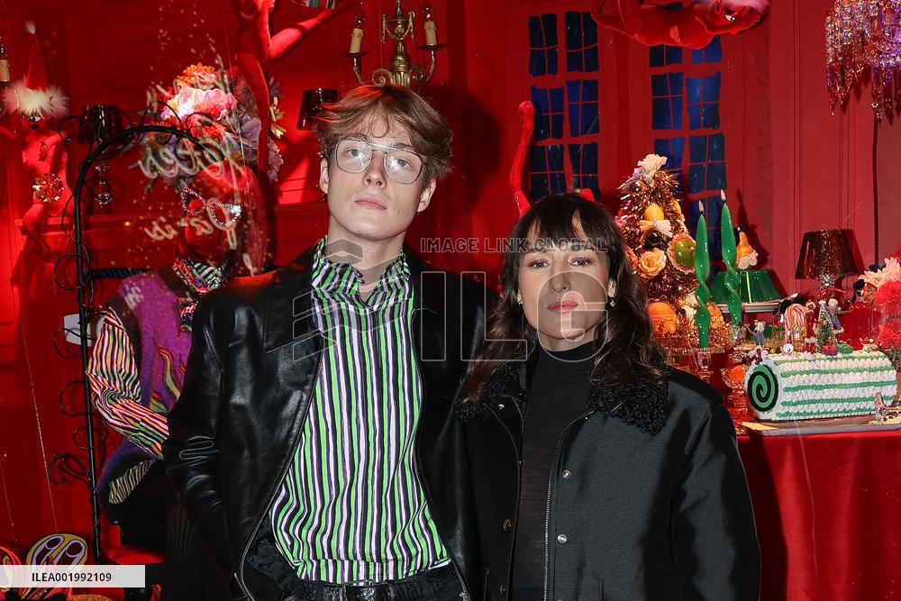 Galeries Lafayette Christmas decorations inauguration