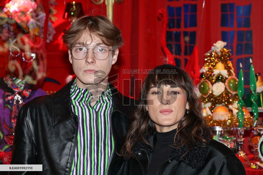 Galeries Lafayette Christmas decorations inauguration