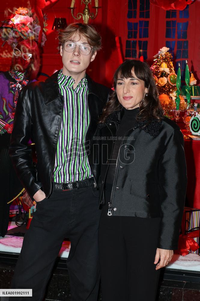 Galeries Lafayette Christmas decorations inauguration