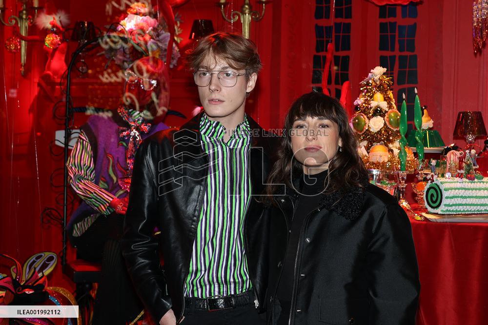 Galeries Lafayette Christmas decorations inauguration