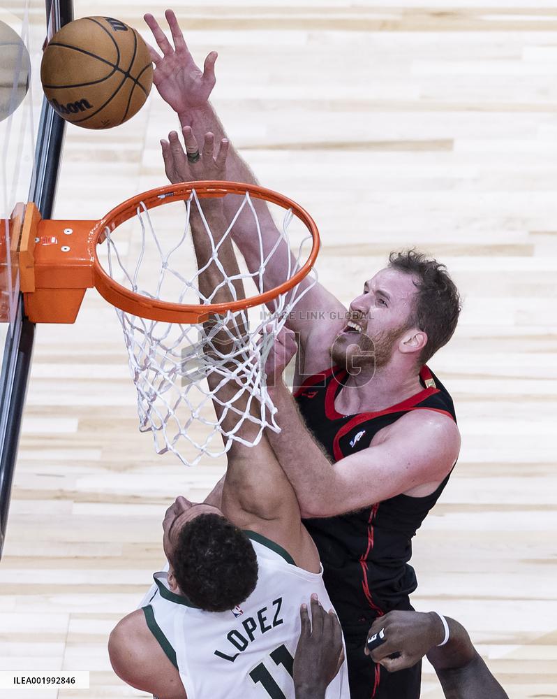 (SP)CANADA-TORONTO-BASKETBALL-NBA-BUCKS VS RAPTORS