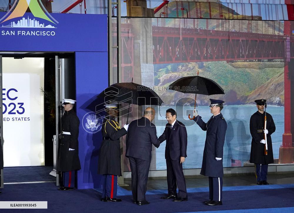 Japan PM Kishida at APEC summit reception