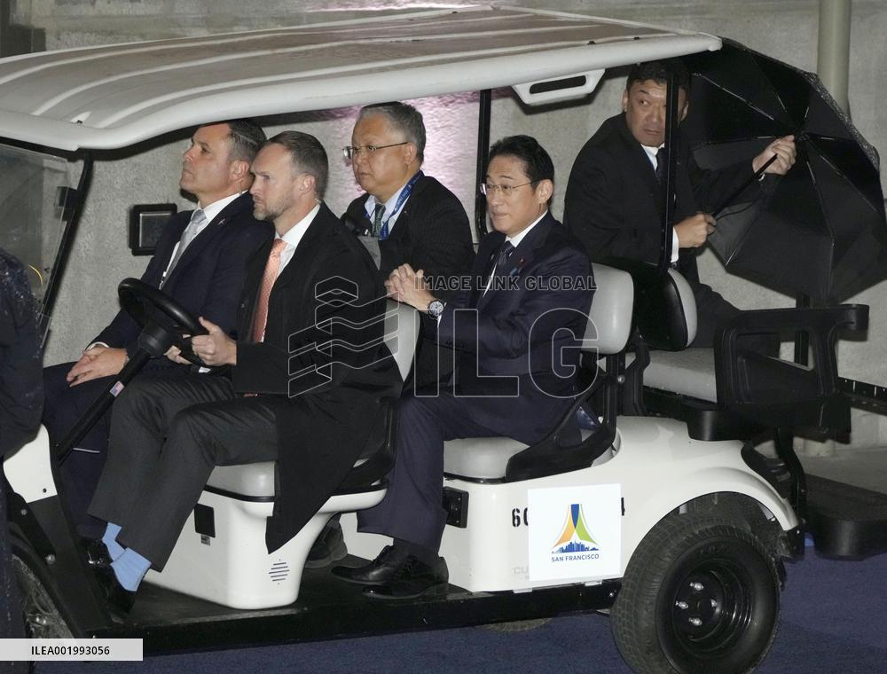 Japan PM Kishida at APEC summit reception