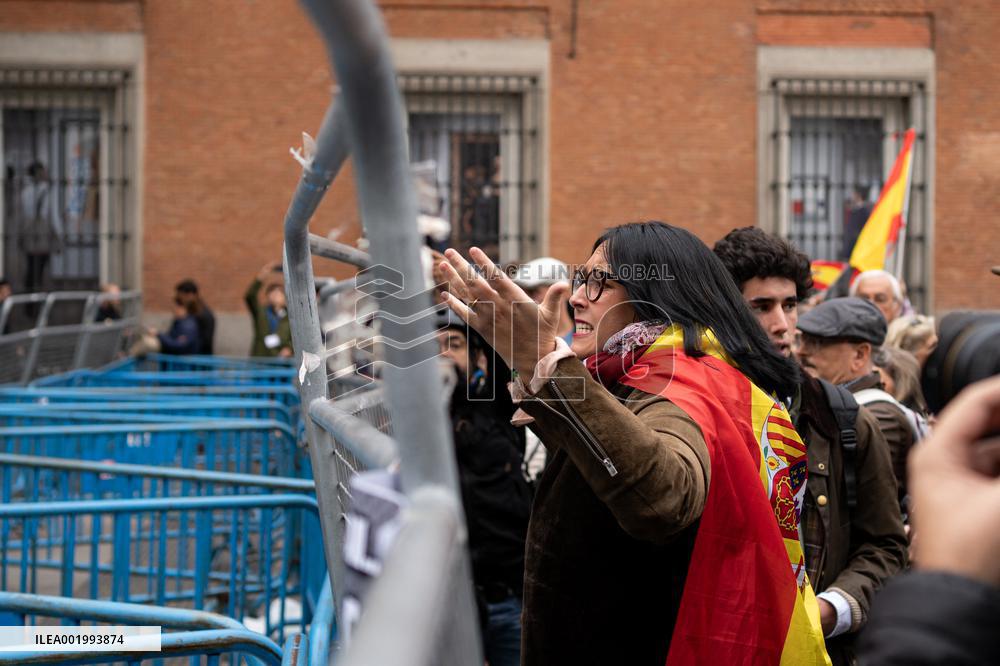 Anti-Sanchez Protest - Madrid