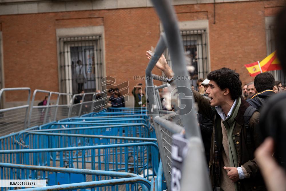Anti-Sanchez Protest - Madrid