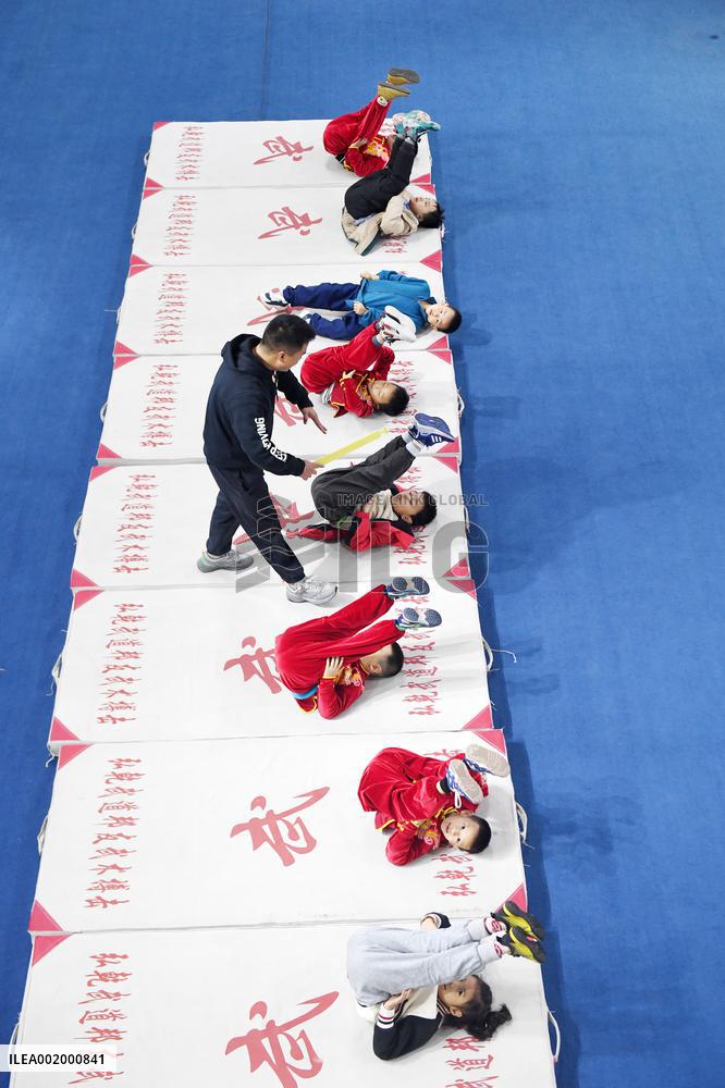 Children Practice Martial Arts