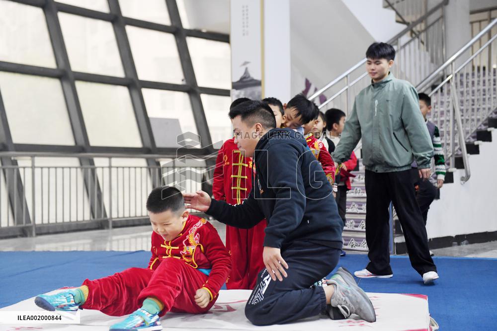 Children Practice Martial Arts