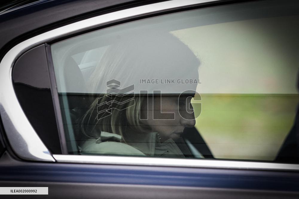Berengere Couillard Visits Saint-Exupery School In Gradignan