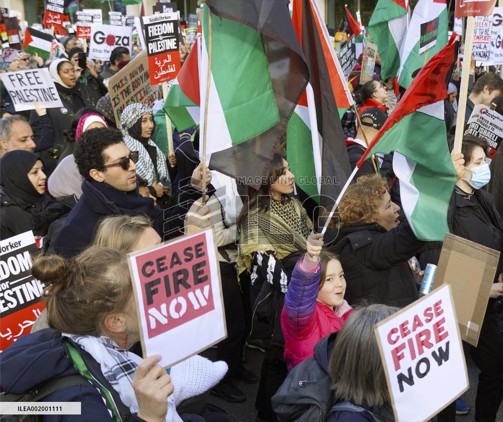 Pro-Palestinian rally in London