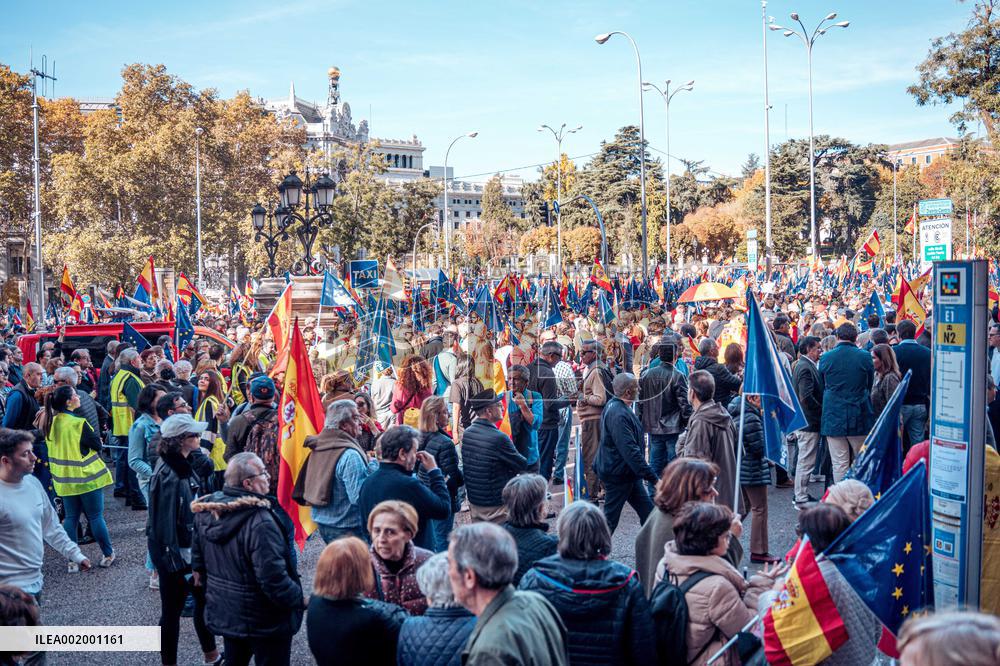 Anti-Amnesty Protest - Madrid