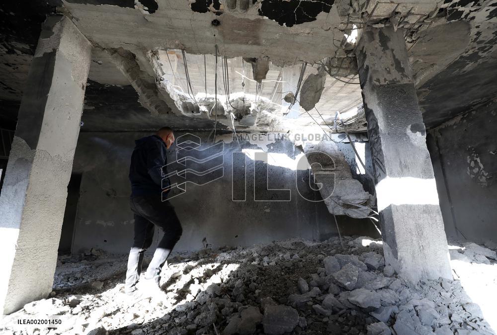 MIDEAST-NABLUS-PALESTINIAN-ISRAELI CONFLICT-RAID-AFTERMATH