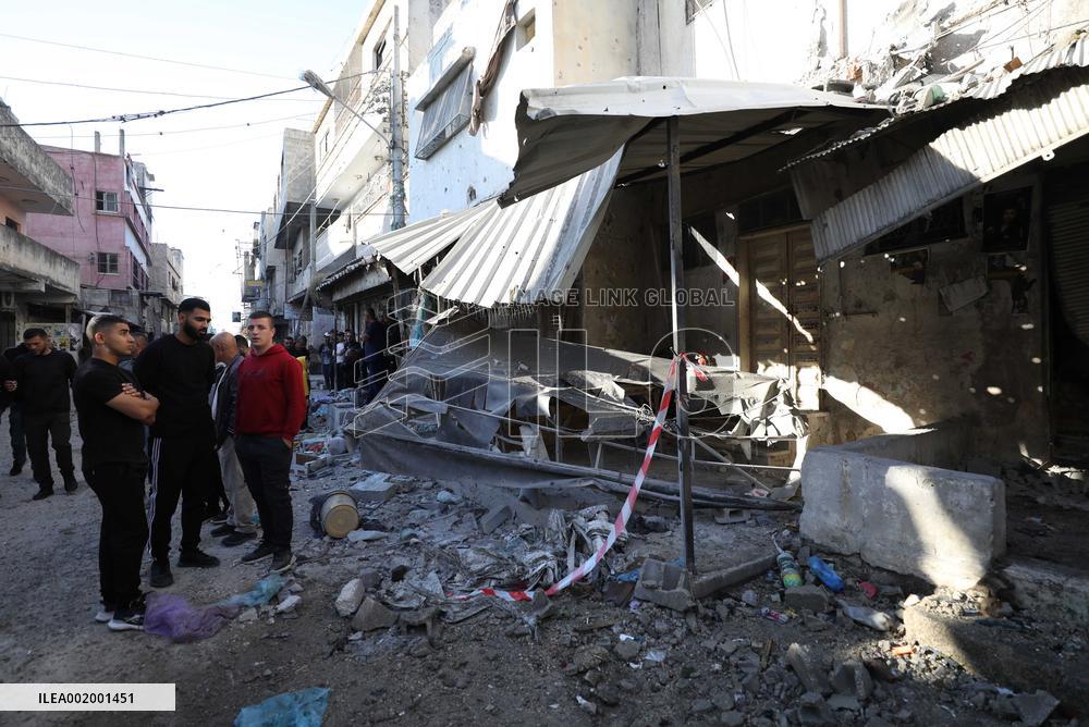 MIDEAST-NABLUS-PALESTINIAN-ISRAELI CONFLICT-RAID-AFTERMATH