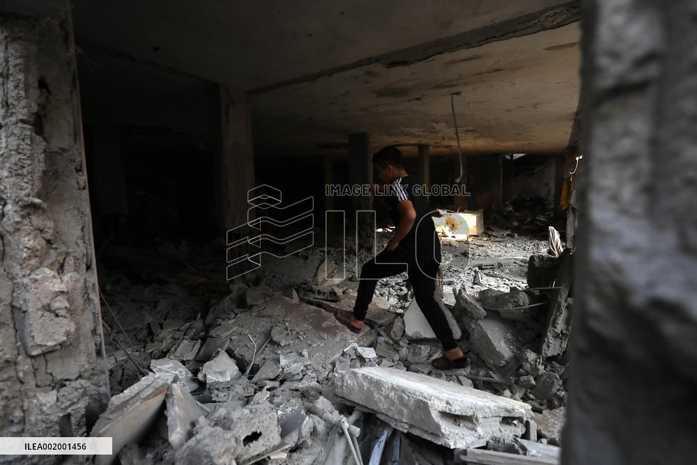 MIDEAST-NABLUS-PALESTINIAN-ISRAELI CONFLICT-RAID-AFTERMATH