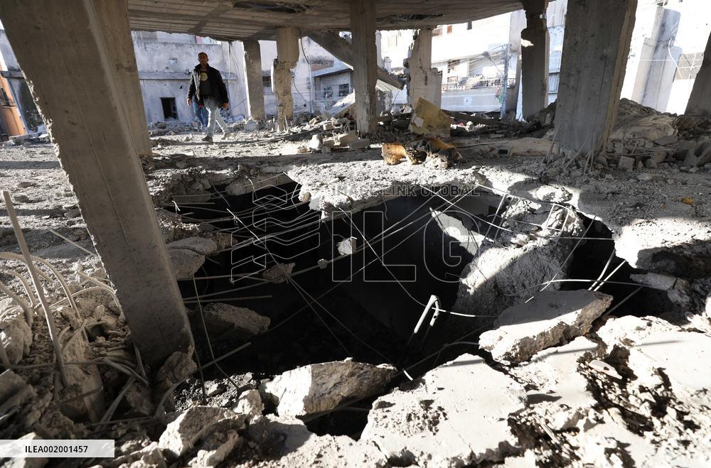 MIDEAST-NABLUS-PALESTINIAN-ISRAELI CONFLICT-RAID-AFTERMATH