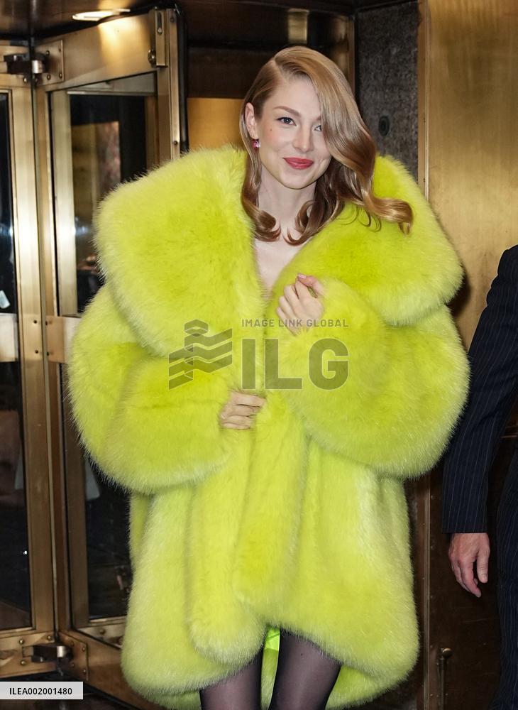 Hunter Schafer Leaving The Tonight Show - NY