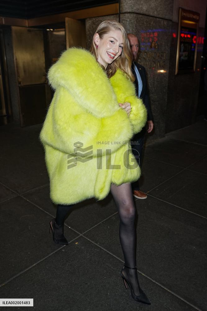 Hunter Schafer Leaving The Tonight Show - NY