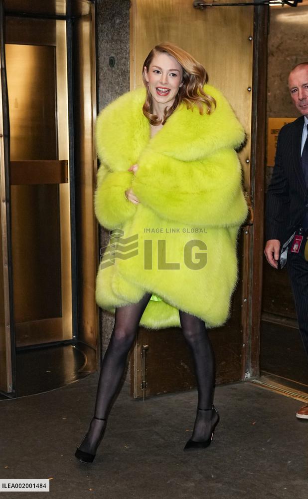 Hunter Schafer Leaving The Tonight Show - NY