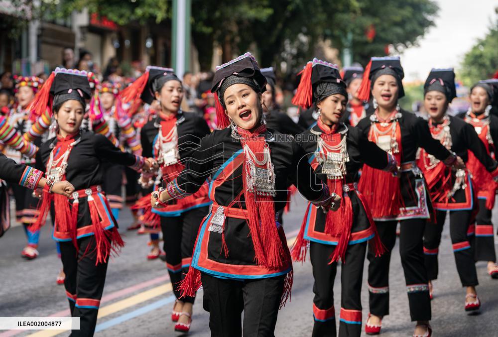 CHINA-YUNNAN-LUCHUN-ETHNIC GROUP-TOURISM FESTIVAL-LONG STREET BANQUET (CN)