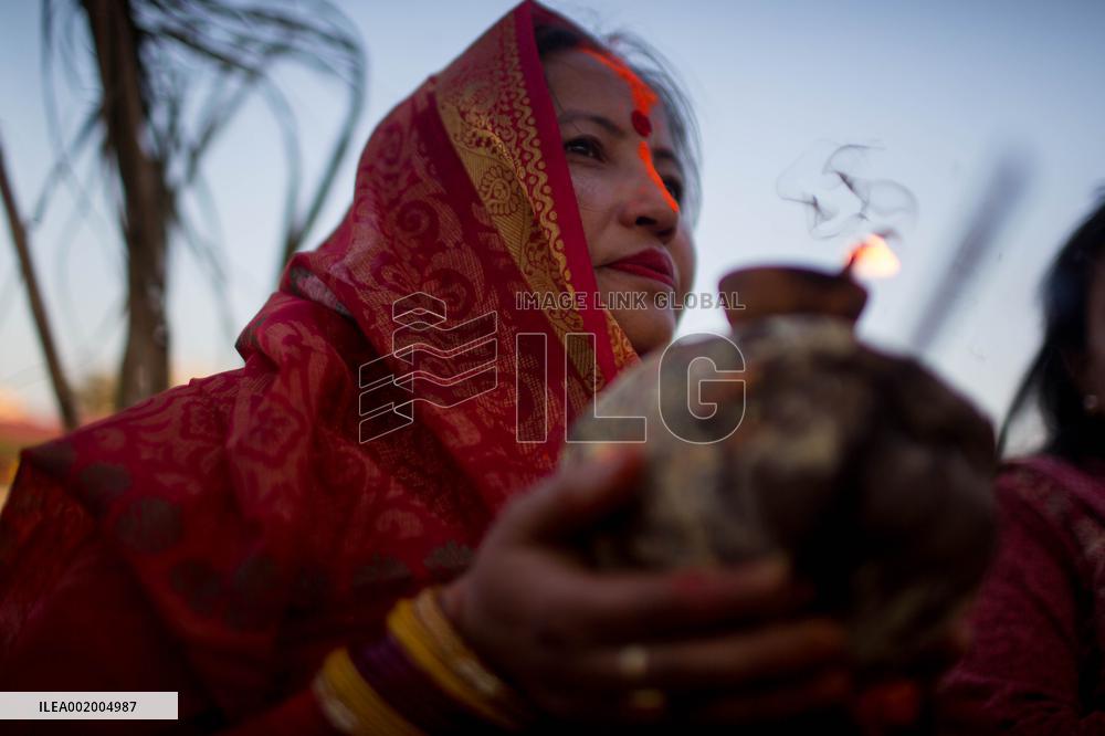 NEPAL-LALITPUR-CHHATH FESTIVAL