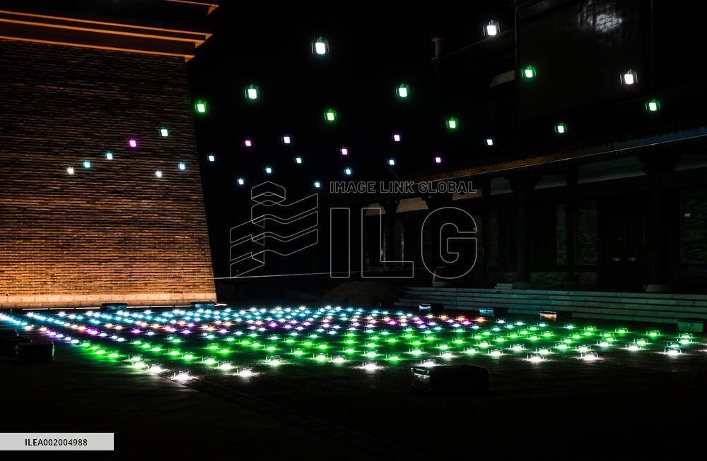 Drones Forms Patterns in Linyi