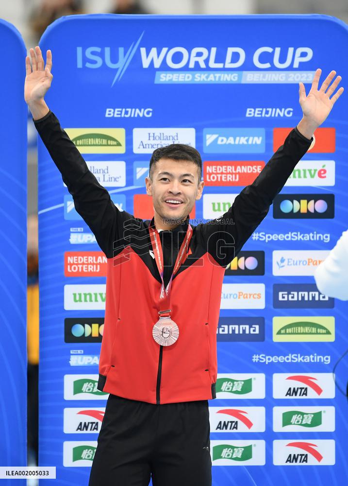 (SP)CHINA-BEIJING-SPEED SKATING-ISU WORLD CUP-DAY 3(CN)