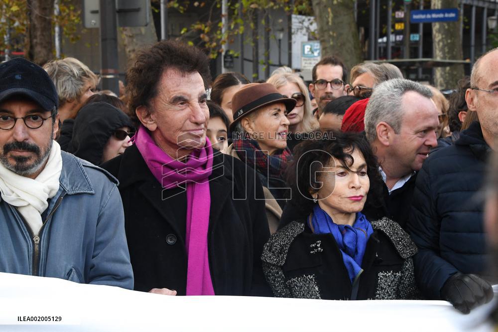 Silent March For Peace - Paris