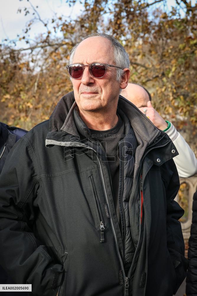 Paris Hosts A Silent March For Peace And Against The War Between Israel And Hamas
