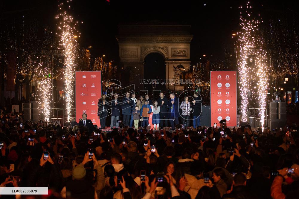 Christmas Lights Launch Champs Elysees 2023