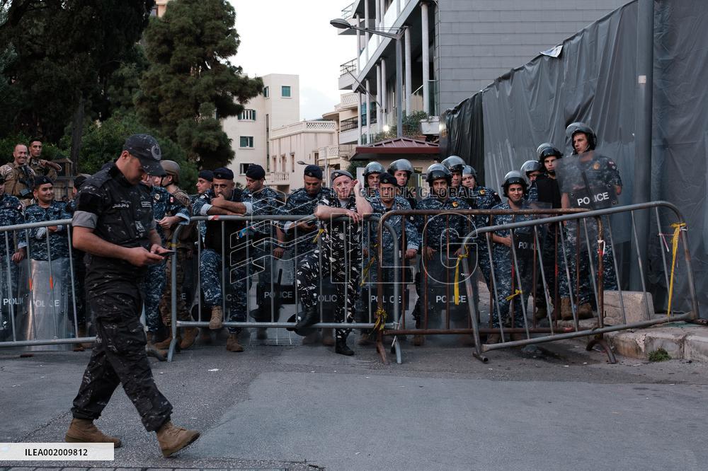 Pro-Palestinian Protest Outside British Embassy In Beirut