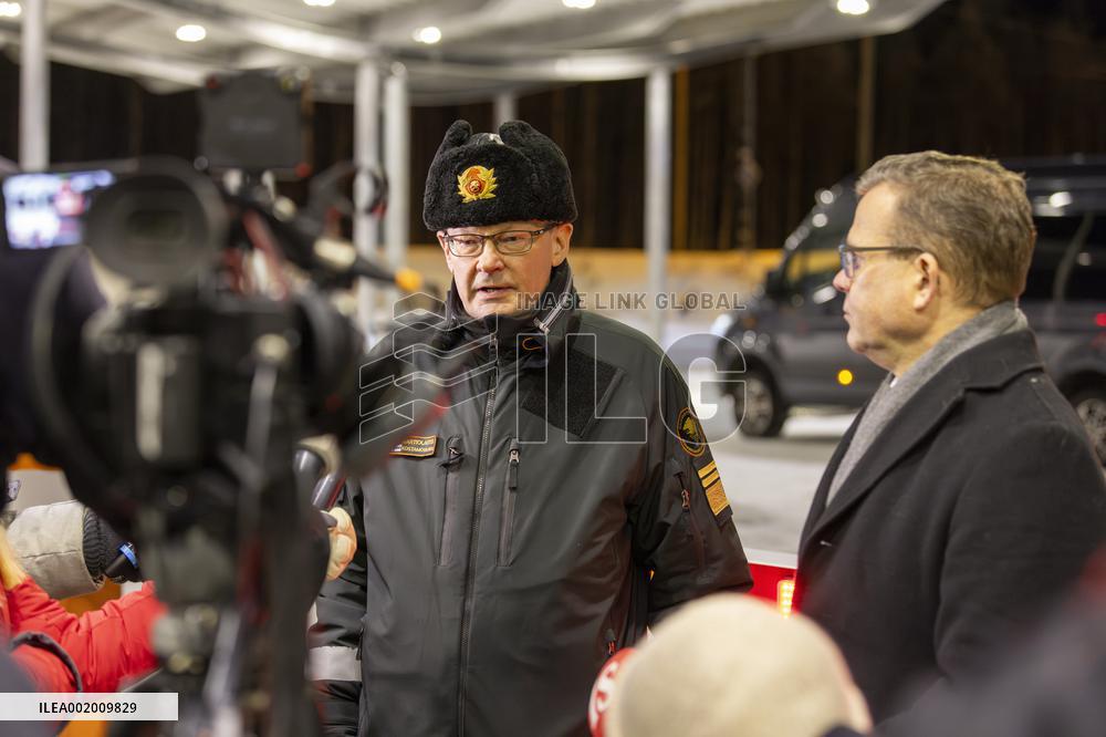 Finnish Prime Minister visits the Vartius border crossing station