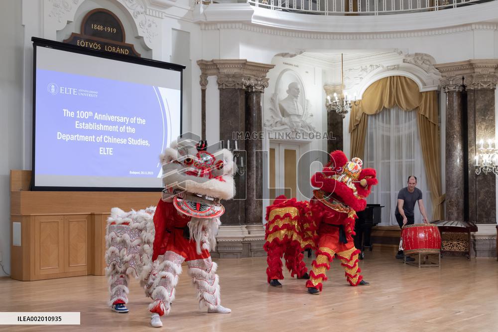 HUNGARY-BUDAPEST-ELTE-CHINESE DEPARTMENT-100TH ANNIVERSARY