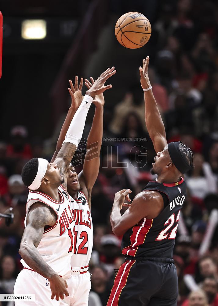 (SP)U.S.-CHICAGO-BASKETBALL-NBA-HEAT VS BULLS